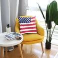 thumbnail image 6 of GZHJMY Soft Smooth Skin-Friendly Throw Pillow Cover Without Pillow Case20 x20 Shrink-Resistant Breathable Hidden Zipper Opening, Sofa Bed Office Farmhouse Room Easy to Disassemble|American Flag, 6 of 7
