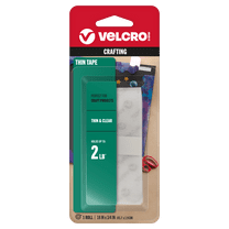 VELCRO Brand Thin General Purpose Tape | Perfect for Home or Office | 18in x 3/4in Tape (91326)