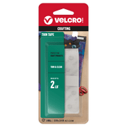 VELCRO Brand Thin General Purpose Tape | Perfect for Home or Office | 18in x 3/4in Tape (91326)