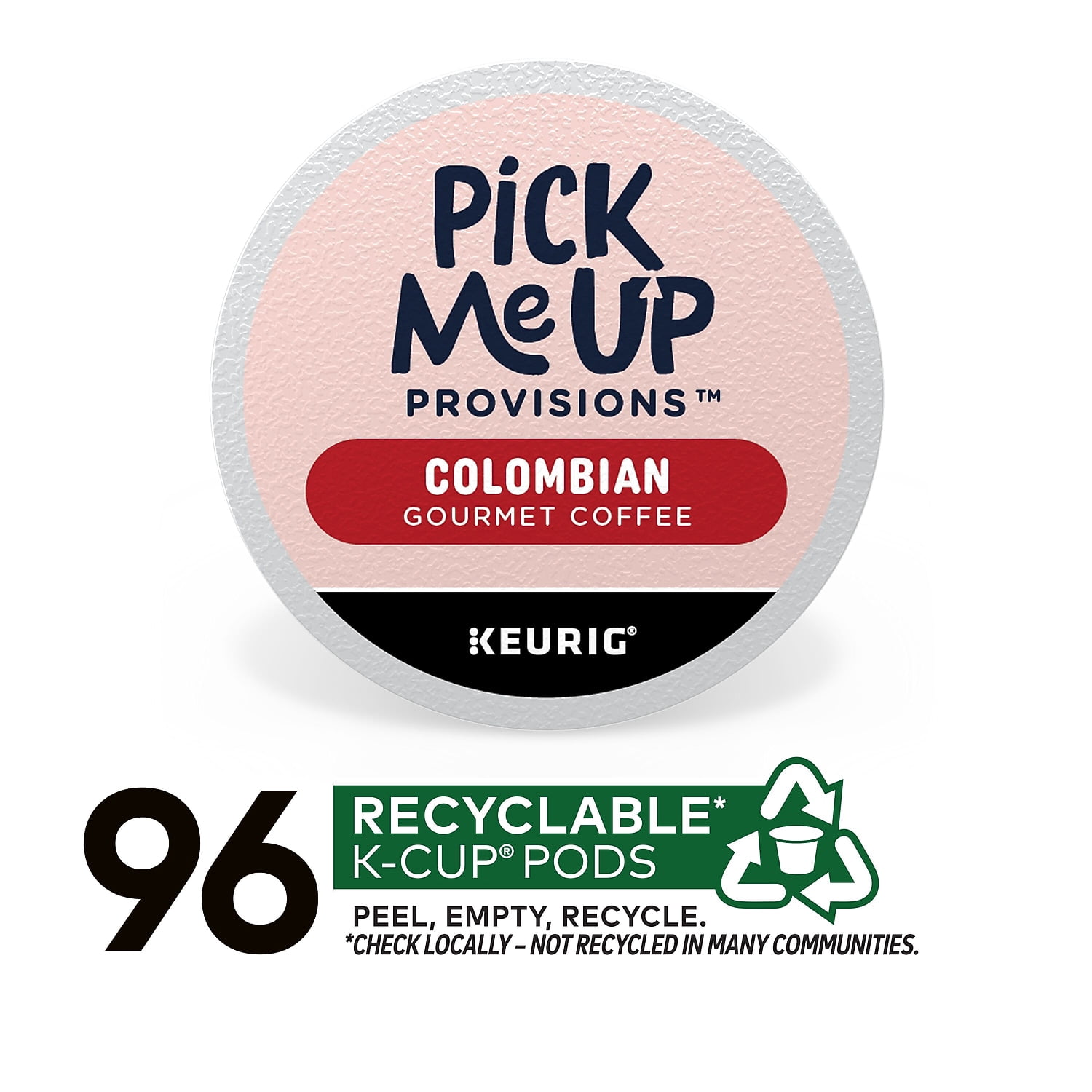 Pick Me Up Provisions Colombian Coffee Keurig K-Cup Pods Medium Roast 96/Carton (52969CT)