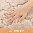 thumbnail image 5 of Findosom Bathroom Rugs Sets 4 Pcs with Toilet Lid Cover,U-Shaped Contour Toilet Mat,Non-Slip Machine Washable Absorbentb Rugs and Mats for Bathroom Floor Mats Microfiber Shaggy Bath Rug,Beige, 5 of 9