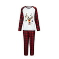 thumbnail image 3 of Odeerbi Christmas Pajamas for Family Holiday Long Sleeve Family Christmas Pajamas Matching Sets Mom Parent Child Printed Loungewear Set Two-Piece Sleepwear Xmas Family Matching PJs Set Red, 3 of 4