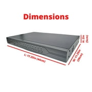 Evertech 32 Channel 1080p AHD TVI CVI and Analog Security Surveillance DVR Recorder with 16TB HDD