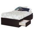 thumbnail image 1 of South Shore Step One Twin/Double Chocolate Brown Bed Storage, 1 of 9