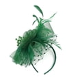 thumbnail image 6 of Visland Fascinators Hat Flower Mesh Ribbons Feathers on a Headband and a Clip Tea Party Headwear for Girls and Women, 6 of 6