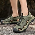 thumbnail image 6 of YOURDIARY Mens Comfort Outdoor Sport Sandals Closed Toe Hiking Walking Beach Water Shoes, 6 of 8