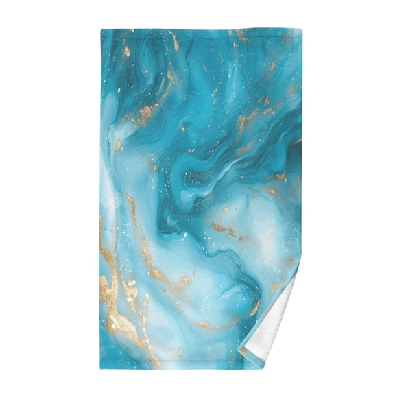 Pure Cotton Face Towel 16x28 Inches Hand Towel Bath Towel Hand Bath Towels Soft Good Water Absorption for Washing Face Wiping Face Pretty Marble Pattern
