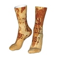 thumbnail image 6 of Fuzoiu Not All Those Who Wander Are Lost2 Print Crew Socks,Casual Athletic Gym LightWeight Thin Socks,Casual Crew Socks for Men Woman,Calf Length Crew Socks, 6 of 7