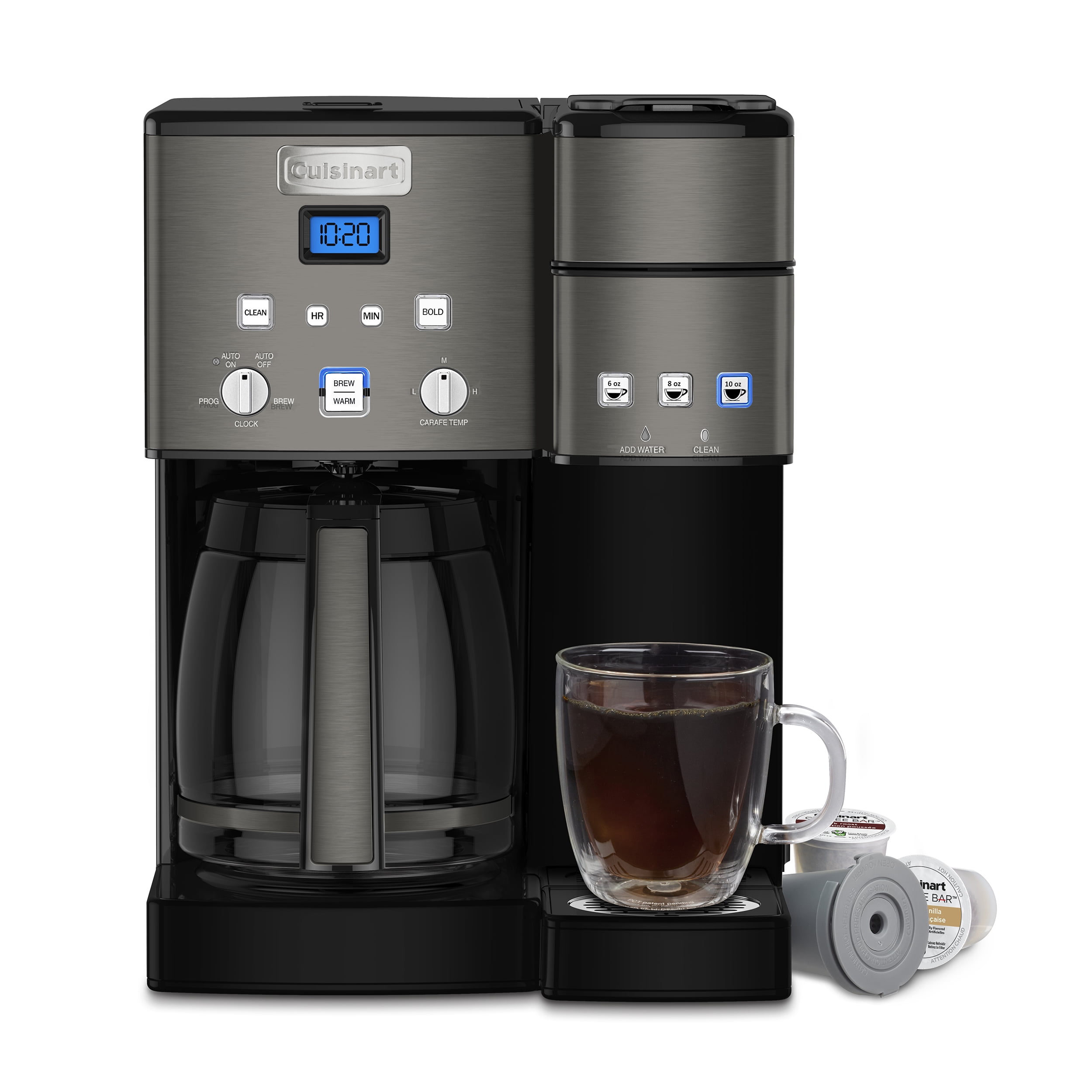 Refurb. Warranty Bundle Cuisinart 12-Cup Coffee Maker & Single-Serve Brewer 
