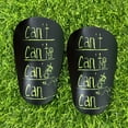 thumbnail image 3 of Mini espinilleras protectoras para piernas de fútbol para niños y niñas (10x6cm negro), 3 of 7