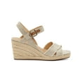 thumbnail image 3 of LUCKY BRAND Womens Beige 1/2" Platform Adjustable Strap Cushioned Margaline Round Toe Wedge Buckle Espadrille Shoes 11 M, 3 of 4
