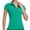 Green, variant on Women's Golf Polo Shirt V-Neck Short Sleeve Collarless Quick Dry Tennis Running T Shirt Fitness Drain Moisture Tops