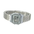 thumbnail image 3 of Ladies Mid-Size Silver Tone Digital Retro Watch LA-680WA-7DF, 3 of 5