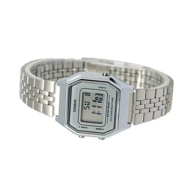 Casio Ladies Watch Digital Vintage Classic Jubilee Silver LA680WA-1DF –  Watches & Crystals