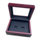 thumbnail image 3 of Vitrina para anillos de campeonato, lujosa caja de regalo de madera y cuero sintético para deportes. 2 agujeros, 3 of 8