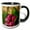 Black/White, variant on 3drose, a Macro Photograph of a Pink Canna Lily in Bloom., 11oz Magic Transforming Mug
