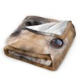 UltraSoft Micro Fleece Blanket,Dog Golden Retriever Funny Expression