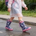 thumbnail image 7 of EUXTERPA Toddler Rain Boots for Girls Waterproof Kids Rubber Boots with Easy On Handles Toddler Size 10, 7 of 7