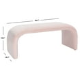 thumbnail image 5 of SAFAVIEH Tenko Modern Solid Glam Accent Bench, Light Pink, 5 of 9