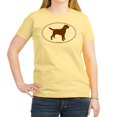 thumbnail image 1 of CafePress - Chocolate Lab Outline Women's Pink T Shirt - Women's Classic T-Shirt, 1 of 1