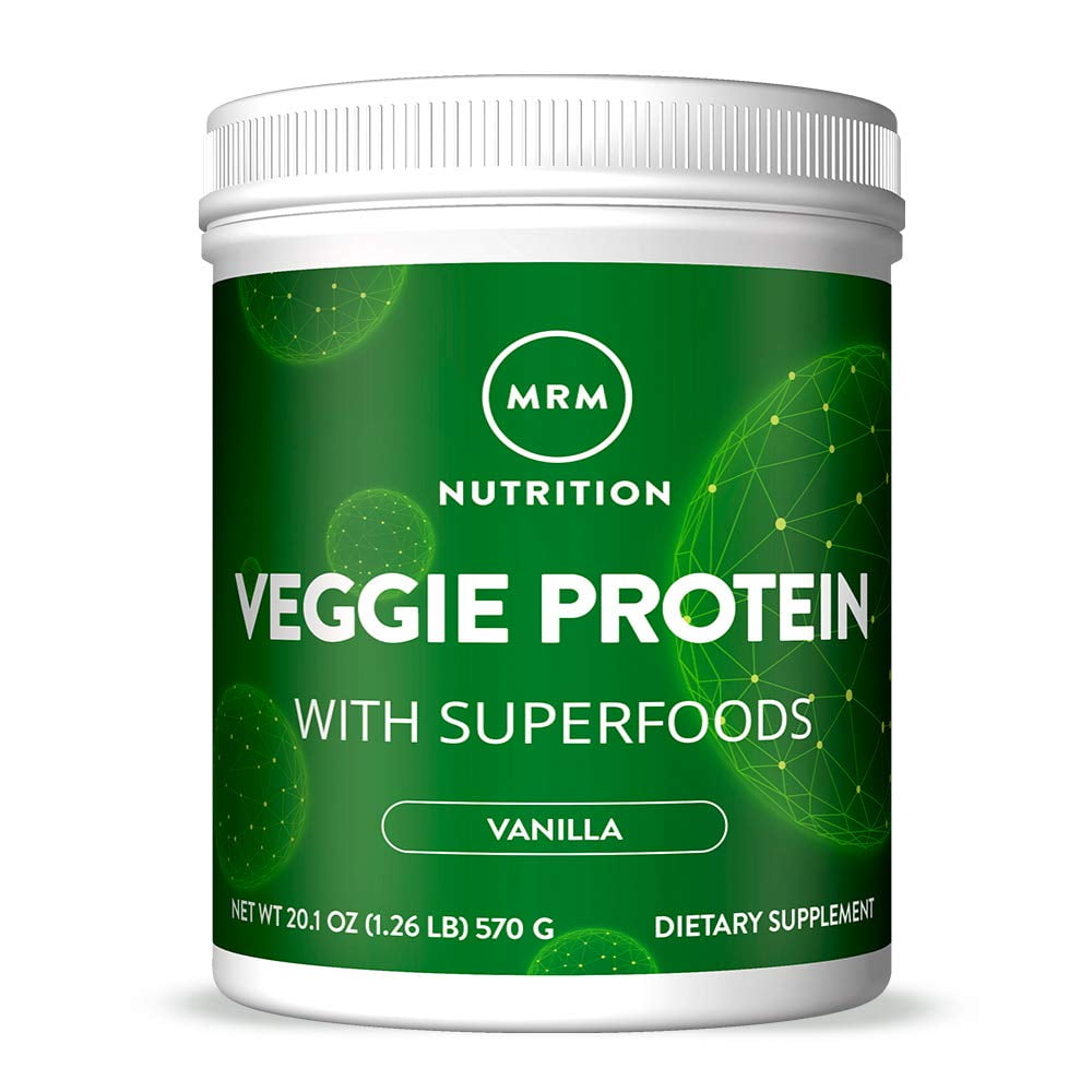 MRM Veggie Protein Powder, Vanilla, 22g Protein, 1.3 Lb