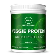 MRM Veggie Protein Powder, Vanilla, 22g Protein, 1.3 Lb