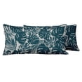 thumbnail image 1 of VargottamIndoor/OutdoorPolyester FabricLumbarPillowCover,All-Weather Waterproof Rectangular Cushion Case for Patio Furniture,12" x 20"Set of 2 -Pineapple With Animal Skin-43, 1 of 6