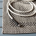 thumbnail image 3 of Safavieh Courtyard Grace Geometric Indoor/Outdoor Area Rug, Black/Gray, 6'7" x 9'6", 3 of 8