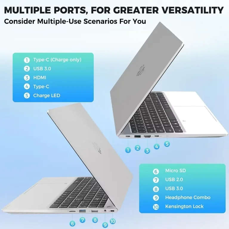 15.6 FHD High-Performance Laptop Computer, Intel N100 Processor (Up To 3.4GHz), 16GB RAM, 512GB SSD, Backlit Keyboard, Fingerprint, WiFi 6, Win 11 (Silver