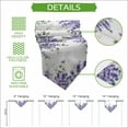 thumbnail image 5 of Eucalyptus Lavender Table Runner Linen Burlap Table Runner 70 Inches Long Botanical Watercolor Flowers Leaves Dresser Scarves for Kitchen Island Coffee Dining Party Wedding Holiday Decor 13"x70", 5 of 8