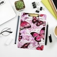 thumbnail image 7 of FMSHPON Flowers Butterflies Clipboard Hardboard Wood Nursing Clip Board and Pull for Standard A4 Letter 13x9 inches, 7 of 7