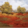 thumbnail image 2 of Baynes, Maija 26x26 White Modern Wood Framed Museum Art Print Titled - Scarlet Fields I, 2 of 4