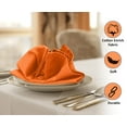 thumbnail image 3 of Ruvanti Kitchen Cloth Napkins 12 Pack 18X18 inch Dinner Napkins Soft, Comfortable, Reusable Napkins, Durable Linen Napkins, Perfect Table Napkins, Fall/Orange Napkins for Dinners, Parties & Wedding, 3 of 10