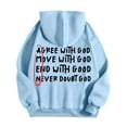 thumbnail image 3 of SIYUDAN Womens Sweatshirt Hoodies Jesus Loves You Sweatshirt Letter Print Christian Sweatshirt Oversized Lightweight Pullover For Women Winter Clothes For Women Trending Fashion, 3 of 4