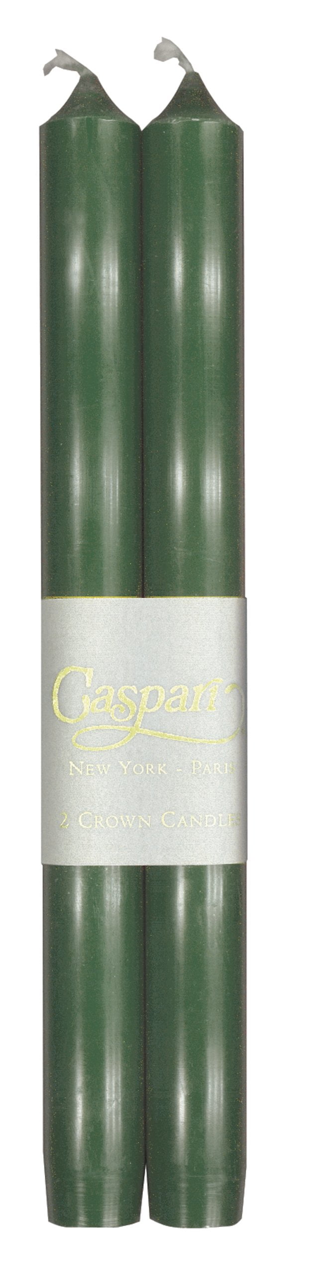 Caspari Taper Dripless/Smokeless/Unscented Candles, 10Inch, Hunter
