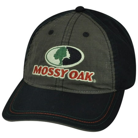 Mossy Oak Brand Outdoor Adjustable Sun Buckle Twotone Olive Green Black Hat