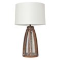 thumbnail image 1 of Vintage Farmhouse Wood & Netted 2 Light Table Lamp, Old Wood, 1 of 1
