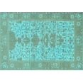 thumbnail image 1 of Ahgly Company Indoor Rectangle Oriental Light Blue Traditional Area Rugs, 3' x 5', 1 of 4