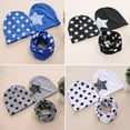 thumbnail image 5 of Kids Hat Red 3Pcs Star Print Beanie Caps Scarf Set Autumn Winter Crochet Baby Infant Hat, 5 of 5