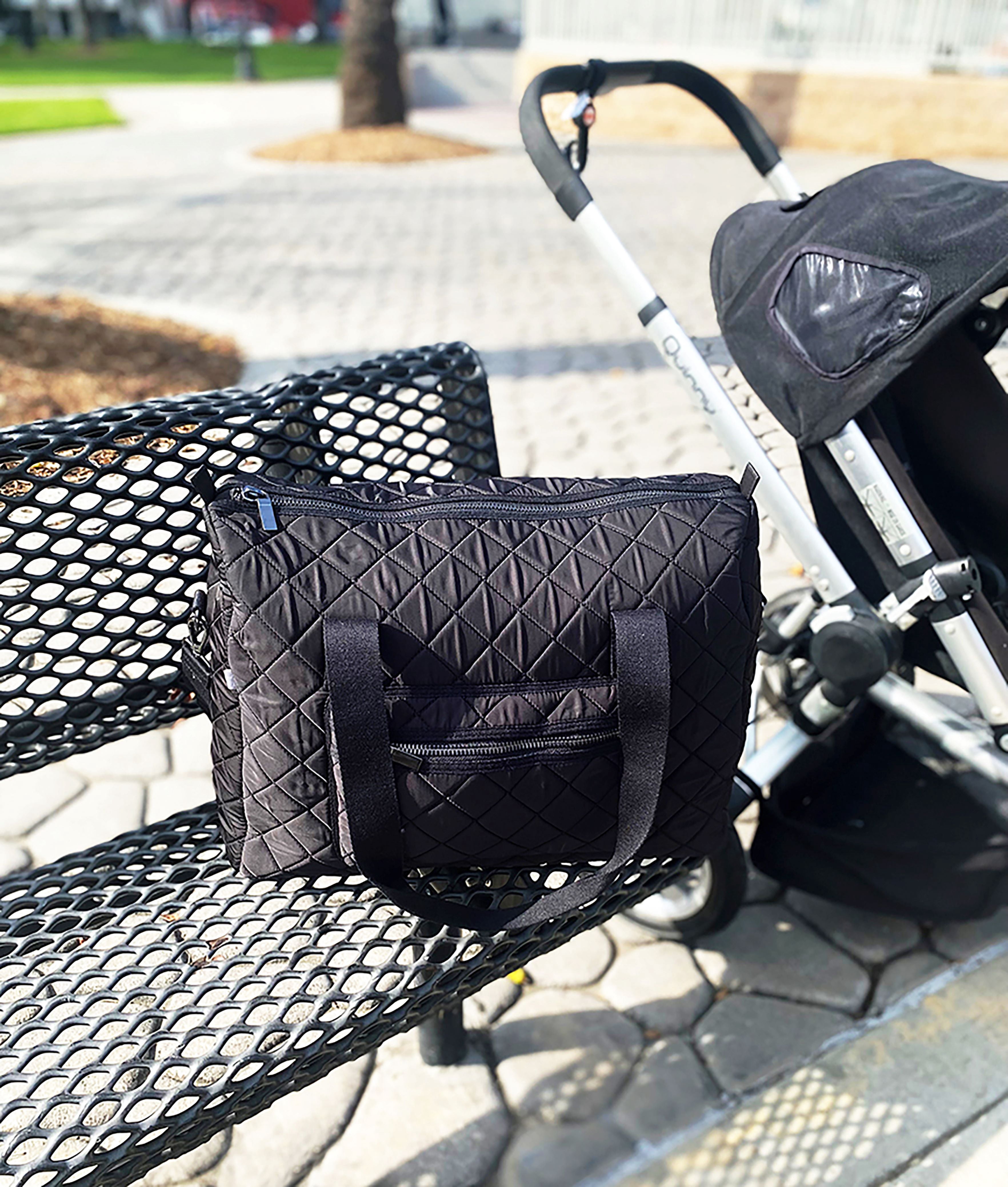 bub. Duffle Diaper Bag with Changing Pad, Large Travel Diaper Tote for Mom and Dad, Multifunctional, Unisex Baby Bag