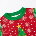 thumbnail image 4 of GYRATEDREAM Toddler Girls Boys Christmas Knit Sweater Baby Xmas Crewneck Christmas Tree Snowflake Print Pullover Sweatshirt Knitwear Tops Kids Warm Fall Winter Clothes Red for 3-7Y, 4 of 5