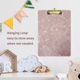 thumbnail image 6 of FMSHPON Rose Pink Marble Clipboard Hardboard Wood Nursing Clip Board and Pull for Standard A4 Letter 13x9 inches, 6 of 7