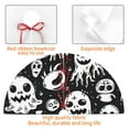 thumbnail image 4 of Sikiie Black White Spooky Ghosts 30-48 inches {designName} Print Christmas Tree Skirt Snowman Xmas Tree Skirt with Edge Christmas Decorations for Holiday Party-48", 4 of 7