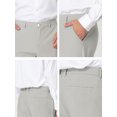 thumbnail image 6 of Lars Amadeus Men's Cropped Pants Slim Fit Flat Front Ankle-Length Dress Pants, 6 of 6