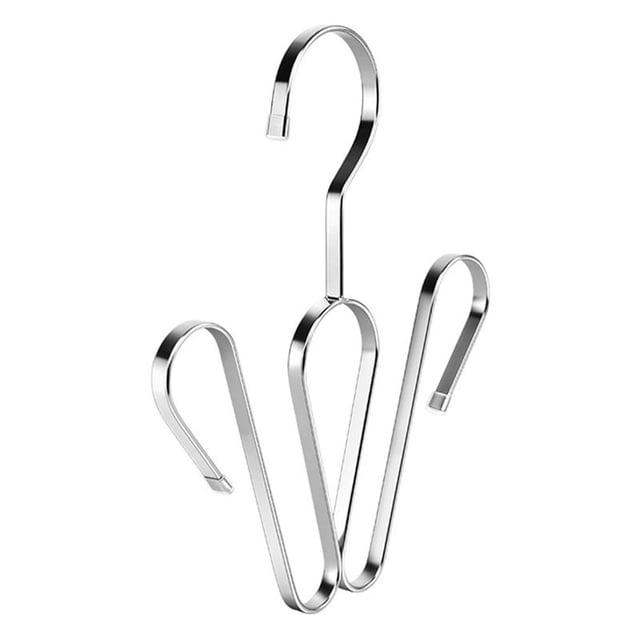 Colgador de zapatos de acero inoxidable, estante for secar zapatos, estante con doble gancho, organizador de armario que ahorra espacio
