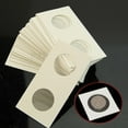 thumbnail image 3 of 40mm Staple Coin Holder 2\" Display Clear Storage Protect Penny Cent 100pcs, 3 of 6