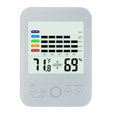

QUSENLON Thermometer Hygrometer Electronic Temperature Meter Sensor Gauge Weather Station