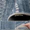 thumbnail image 6 of VUNATE 9'x12' Area Rugs for Living Room Washable Rugs Boho Moroccan Area Rug Soft Neutral Geometric Bohemian Carpet Distressed Indoor Rug for Bedroom Dining Room Office Foldable Nonslip Rug Navy, 6 of 7