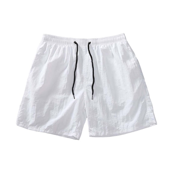Lmnyox Mens Summer Beach Shorts with Mesh Liner Lightweight Quick Dry Athletic Shorts Drawstring Waist Sport Shorts