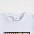 thumbnail image 6 of Yindaity Boy Summer Outfits Toddler Baby Boy Summer Clothes T Shirt Elastic Waist Pockets Shorts Set(White,6-12 Months), 6 of 6